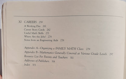 Family Math by Jean Stenmark; Marilyn Hill (Good, 1986, Pbk, 319 pages, Regents University of California)