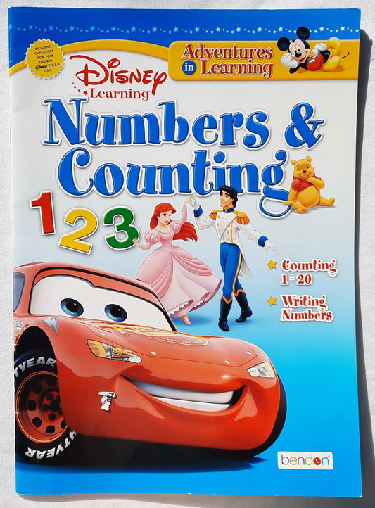 Disney Adventures in Learning: Numbers & Counting by Bendon (Like New, 2017, Pbk)