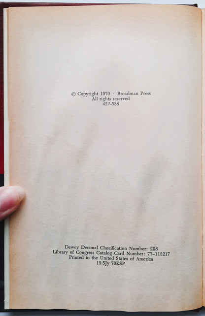 Reach Out! An Optimistic Look at Today's Opportunities by James L. Sullivan (Acceptable, 1970, HC, 128 pages, Broadman Press)