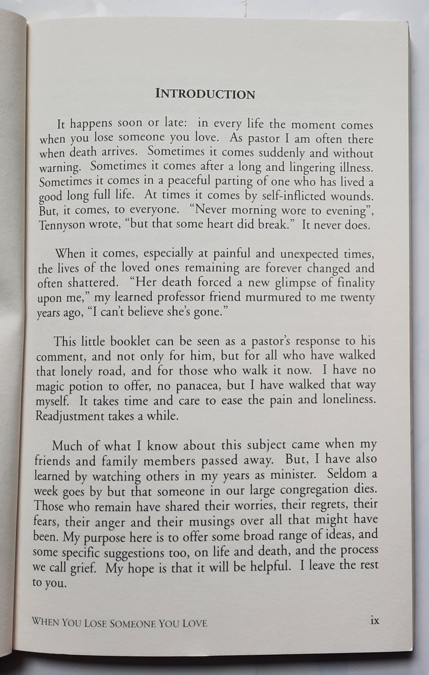 When You Lose Someone You Love by Richard M. Cromie (Good, 1993, Pbk, 61 pages, Desert Ministries)