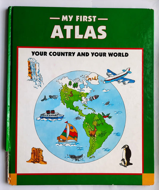 My First Atlas by Kay Barnham; Robin Lawrie (Acceptable, 1994, HC, Zigzag Publications)