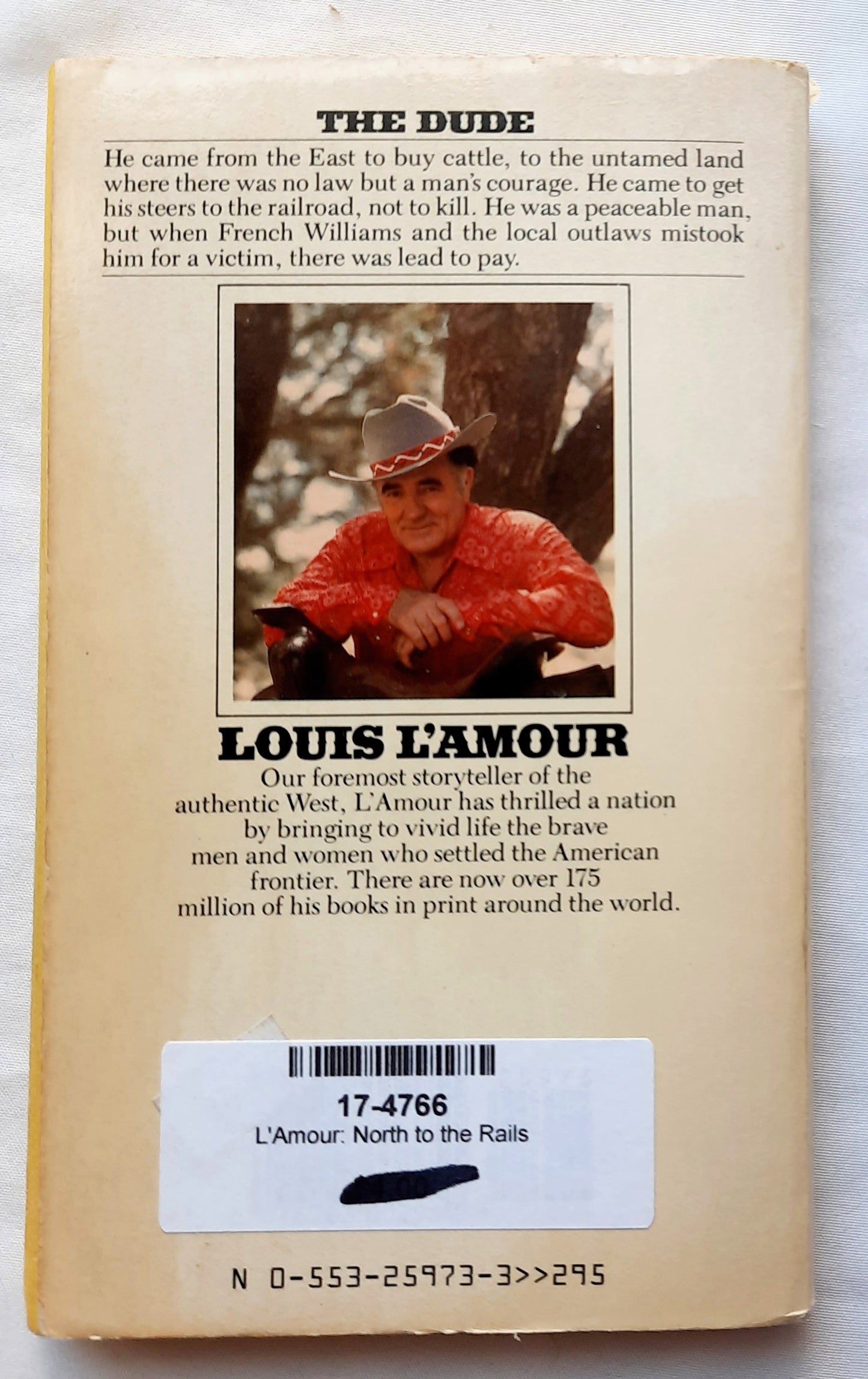 North to the Rails by Louis L'Amour (Good, 1987, Pbk, 184 pages, Bantam Books)