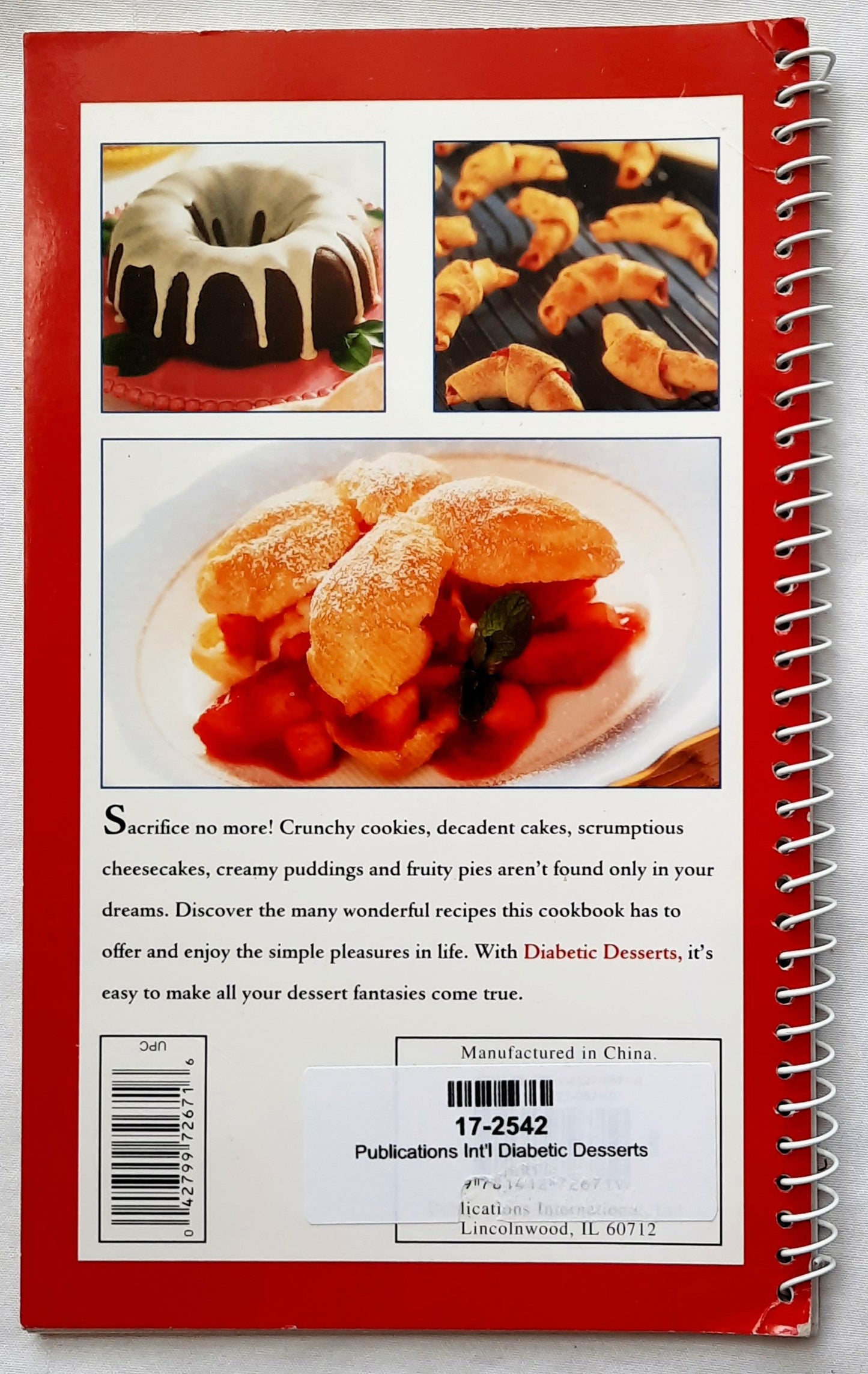 Diabetic Desserts: Cakes, Pies, Cookies and More! by Better Care Kitchen (Good, 2007, Spiral Pbk, Publications Int'l.)