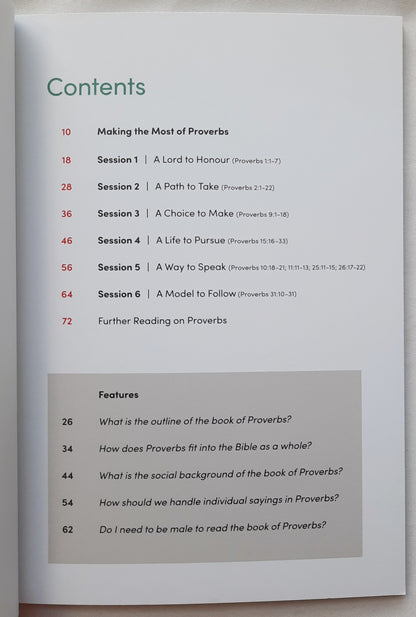 Proverbs: Wisdom for the Whole of Life by Antony Billington (New, 2019, Pbk, 72 pages, IVP UK)