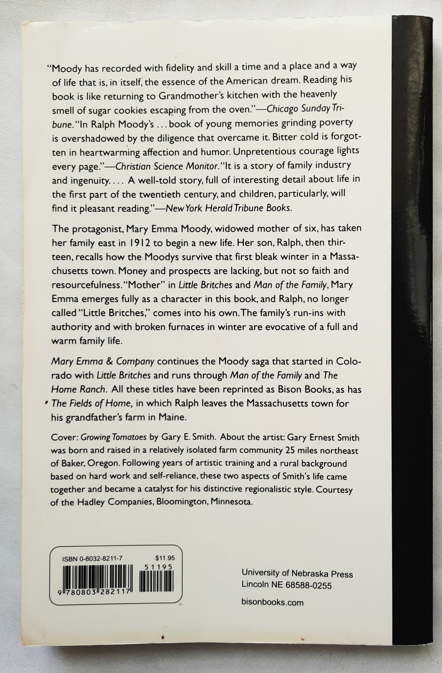 Mary Emma & Company by Ralph Moody (Little Britches #4, Very good, 1994, Pbk, 233 pages, University of Nebraska Press)