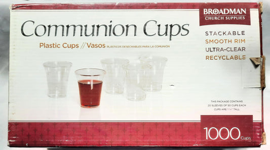 Communion Cups Set by Broadman Church Supplies (New, Plastic, 1000 Count)