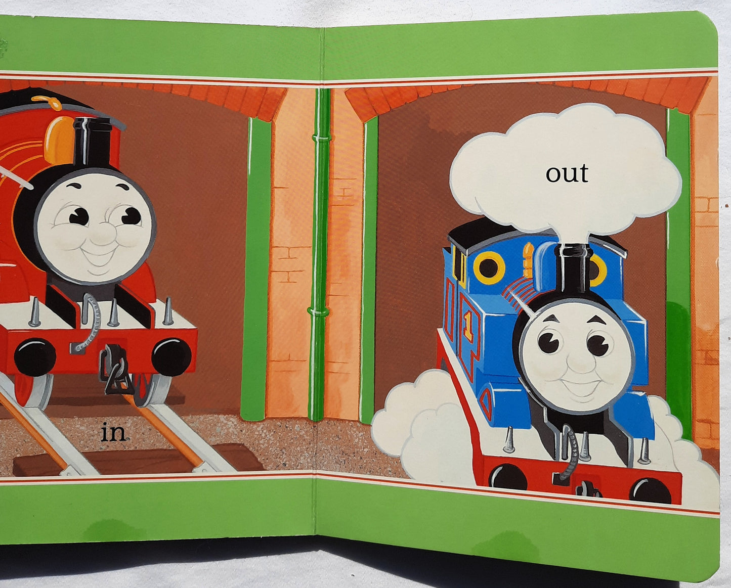 Thomas the Tank Engine Coming and Going by Pam Posey & Shapes and Sizes by Deborah Borgo (Good, 1998, Board Book, Random House)