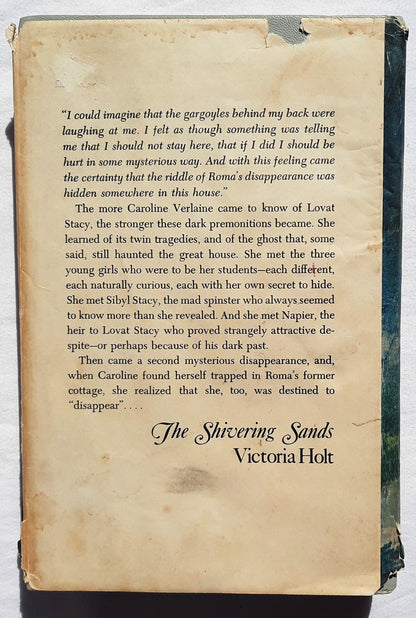The Shivering Sands by Victoria Holt (Acceptable, 1969, HC, 312 pages, Doubleday & Co.)