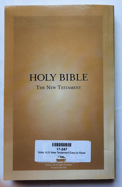KJV Heilige Bibel Neues Testament Leicht zu lesen (Sehr gut, 2017, Pbk, 280 Seiten, Retail Centric Marketing)