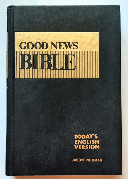TEV Good News Bible (Today's English Version, Very good, 1982, HC, 412 pages, American Bible Society)