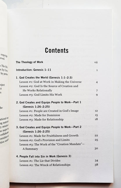 Theology Of Work Genesis 1-11 Bible Study (New, 2014, Pbk, 96 pages, Hendrickson)