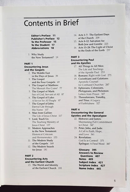 EBS Begegnung mit dem Neuen Testament: Eine historische und theologische Übersicht von Walter A. Elwell; Robert W. Yarbrough (Sehr gut, 1997, HC, 448 Seiten, Baker Books)