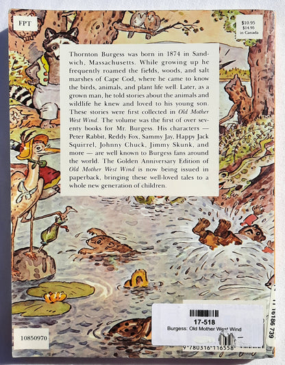 Old Mother West Wind by Thornton W. Burgess; Harrison Cady (Good, 1985, Pbk, 140 pages, Little, Brown & Co.)
