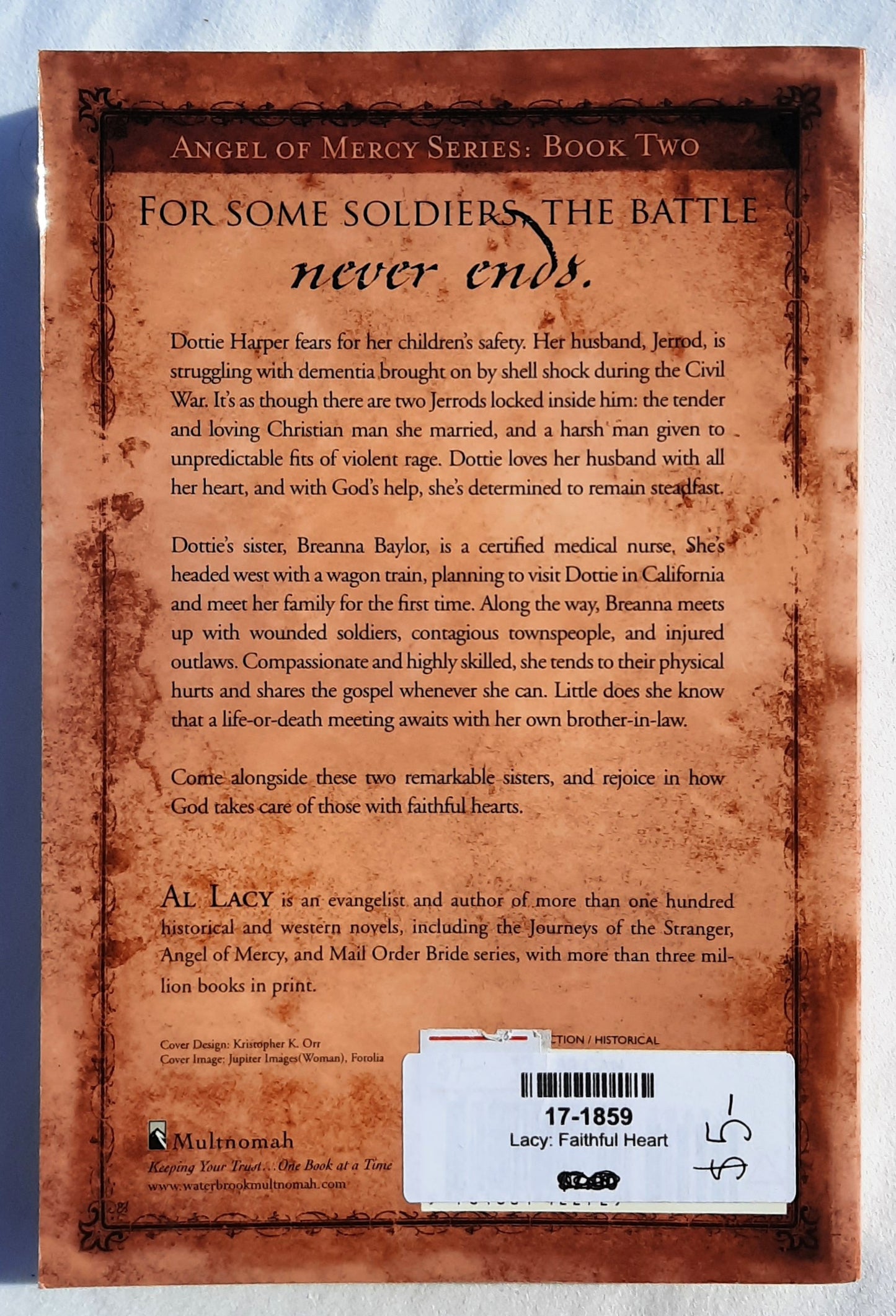 Faithful Heart by Al Lacy (Angel of Mercy #2, New, 2010, Pbk, 304 pages, Multnomah)