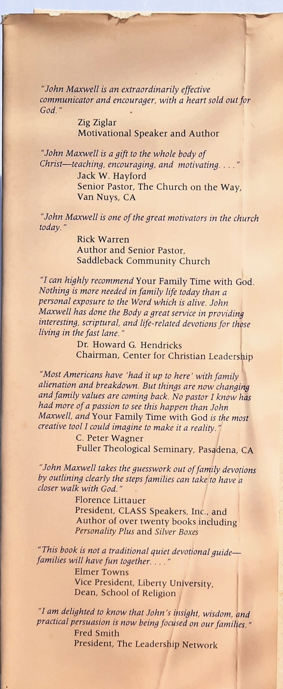 Your Family Time with God: A Weekly Plan for Family Devotions by John Maxwell; Brad Lewis (Very good, 1995, HC, 333 pages, Chariot Family Publishing)