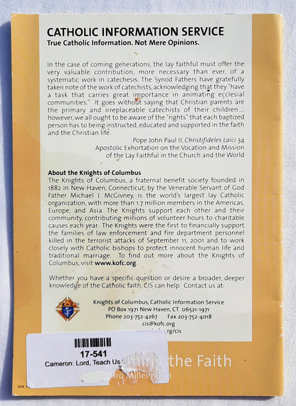 Herr, lehre uns beten von Pater Peter John Cameron (Gut, 2000, Taschenbuch, 28 Seiten, Katholischer Informationsdienst)