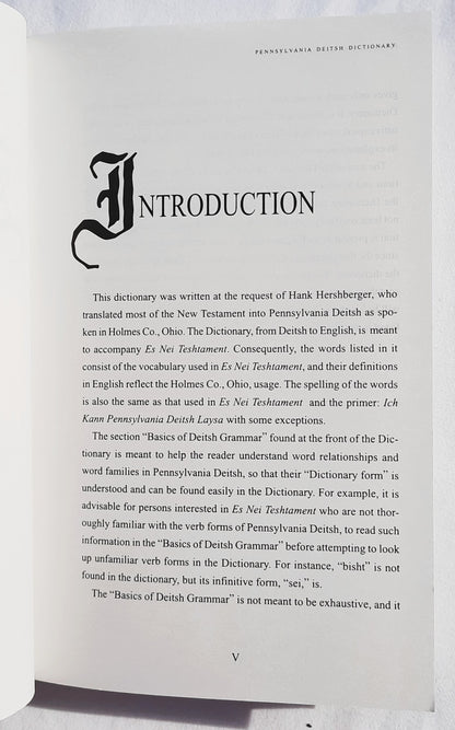 Pennsylvania Deitsch Dictionary von Thomas Beachy (Sehr gut, 1999, Paperback, 164 Seiten, Carlisle Press)