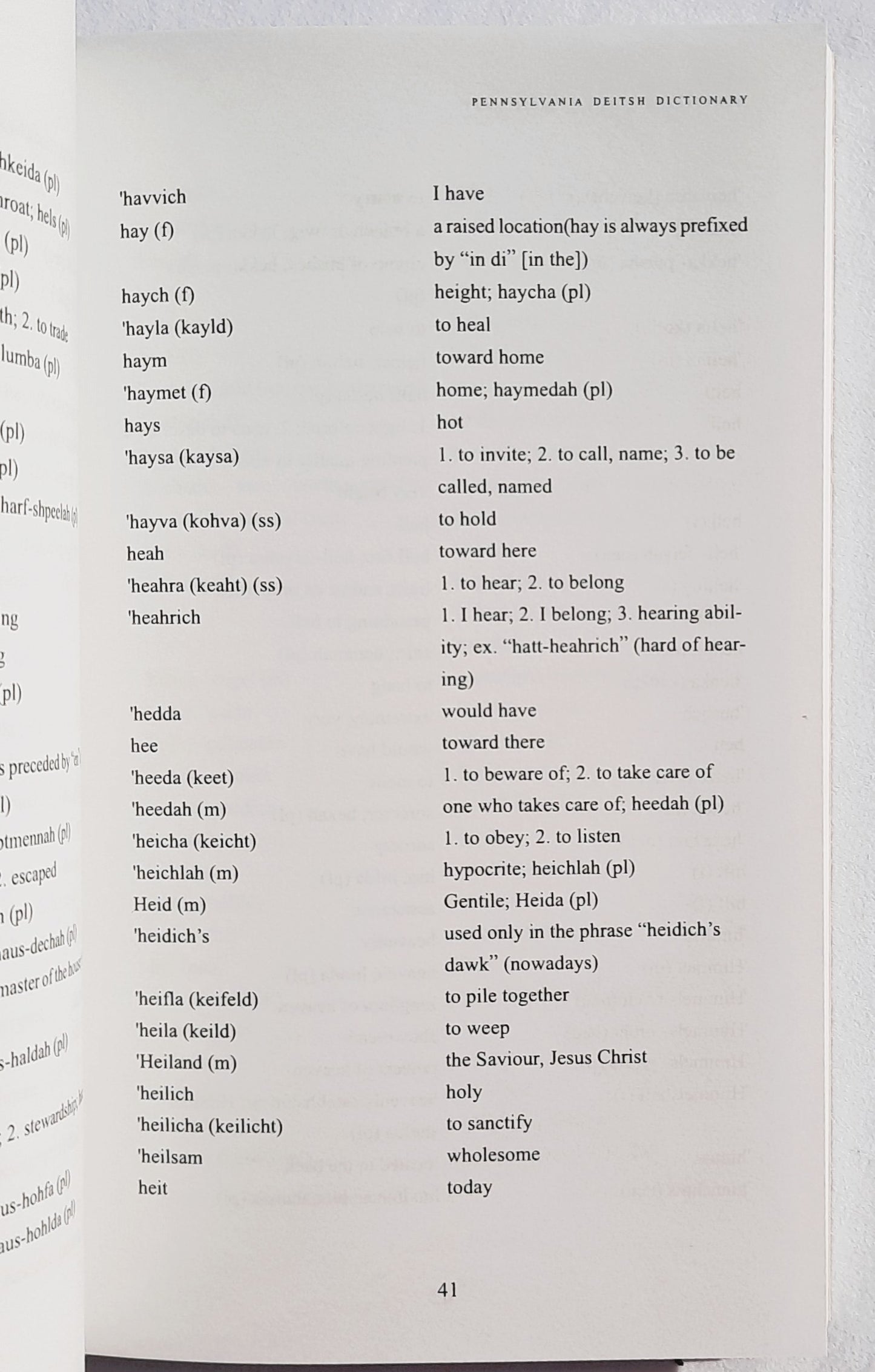 Pennsylvania Deitsch Dictionary von Thomas Beachy (Sehr gut, 1999, Paperback, 164 Seiten, Carlisle Press)