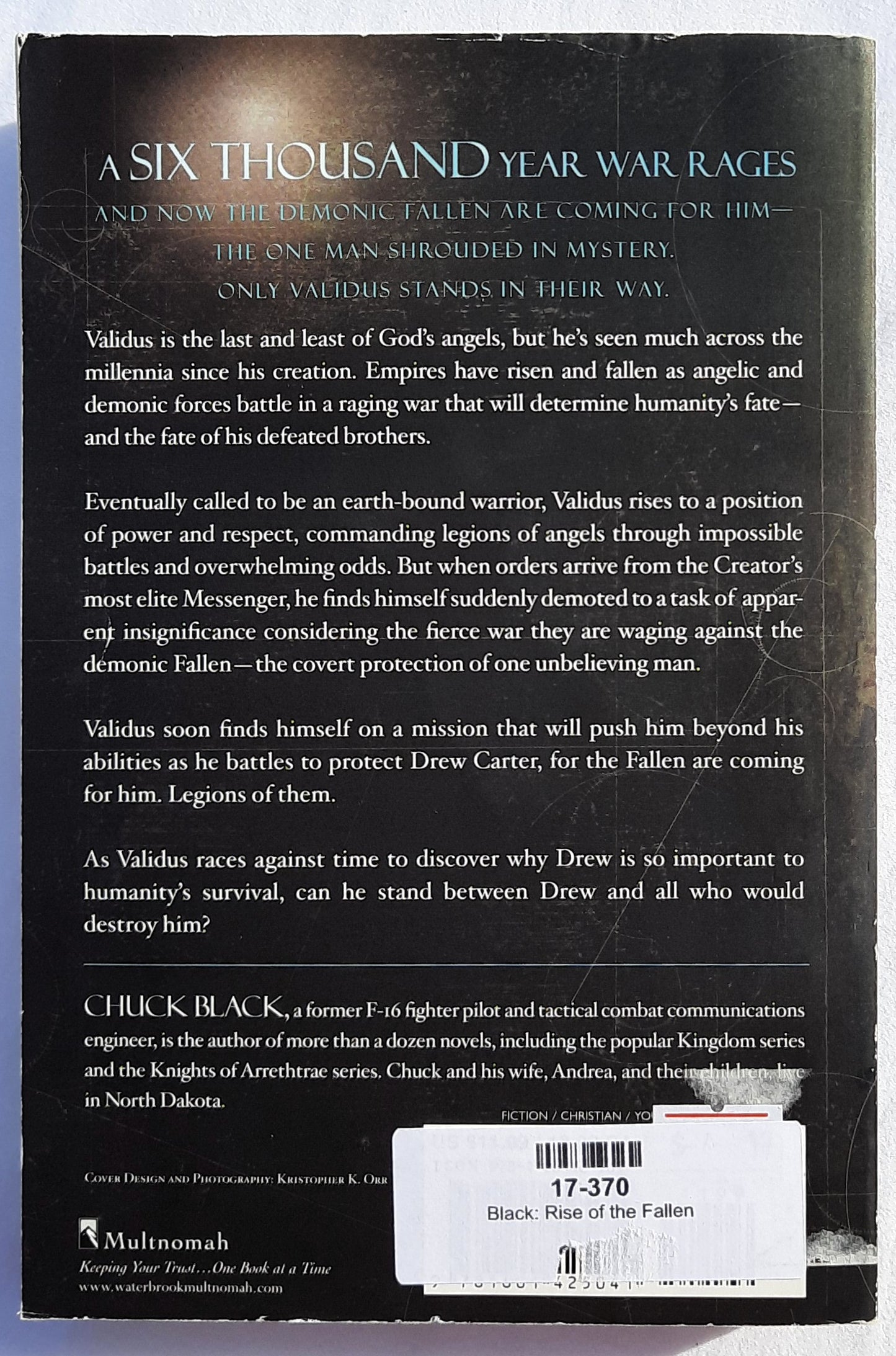 Rise of the Fallen by Chuck Black (Wars of the Realm #2, Good, 20115, Pbk, 320 pages, Multnomah)