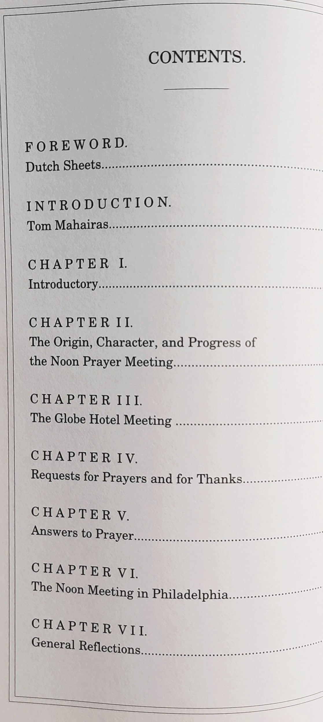 The New York City Noon Prayer Meeting by Talbot Chambers (Good, 2002, Pbk, 135 pages, Wagner Publications)