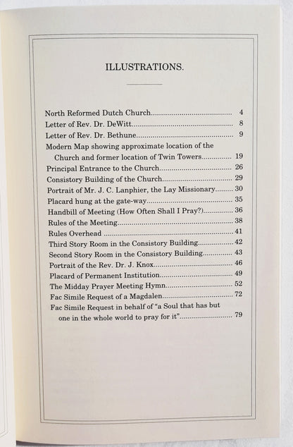 The New York City Noon Prayer Meeting by Talbot Chambers (Good, 2002, Pbk, 135 pages, Wagner Publications)