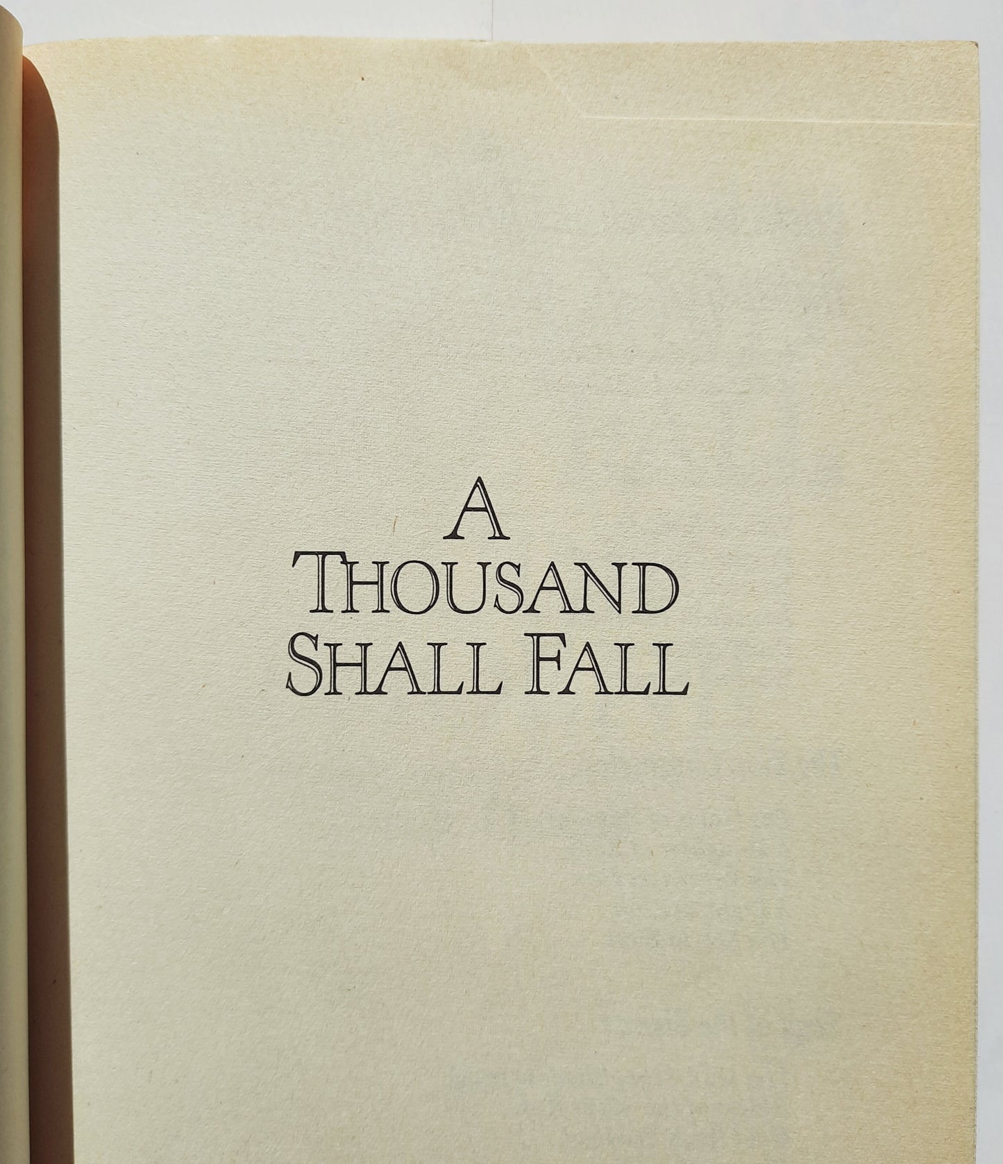 A Thousand Shall Fall by Bodie Thoene (Shiloh Legacy #2, Very Good, 1992, Pbk, 428 pages Bethany House)