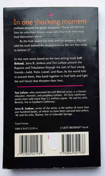 The Vanishings by Jerry B. Jenkins; Tim LaHaye (Left Behind Kids #1, Good, 1988, PBK, 160 pages, Tyndale House)