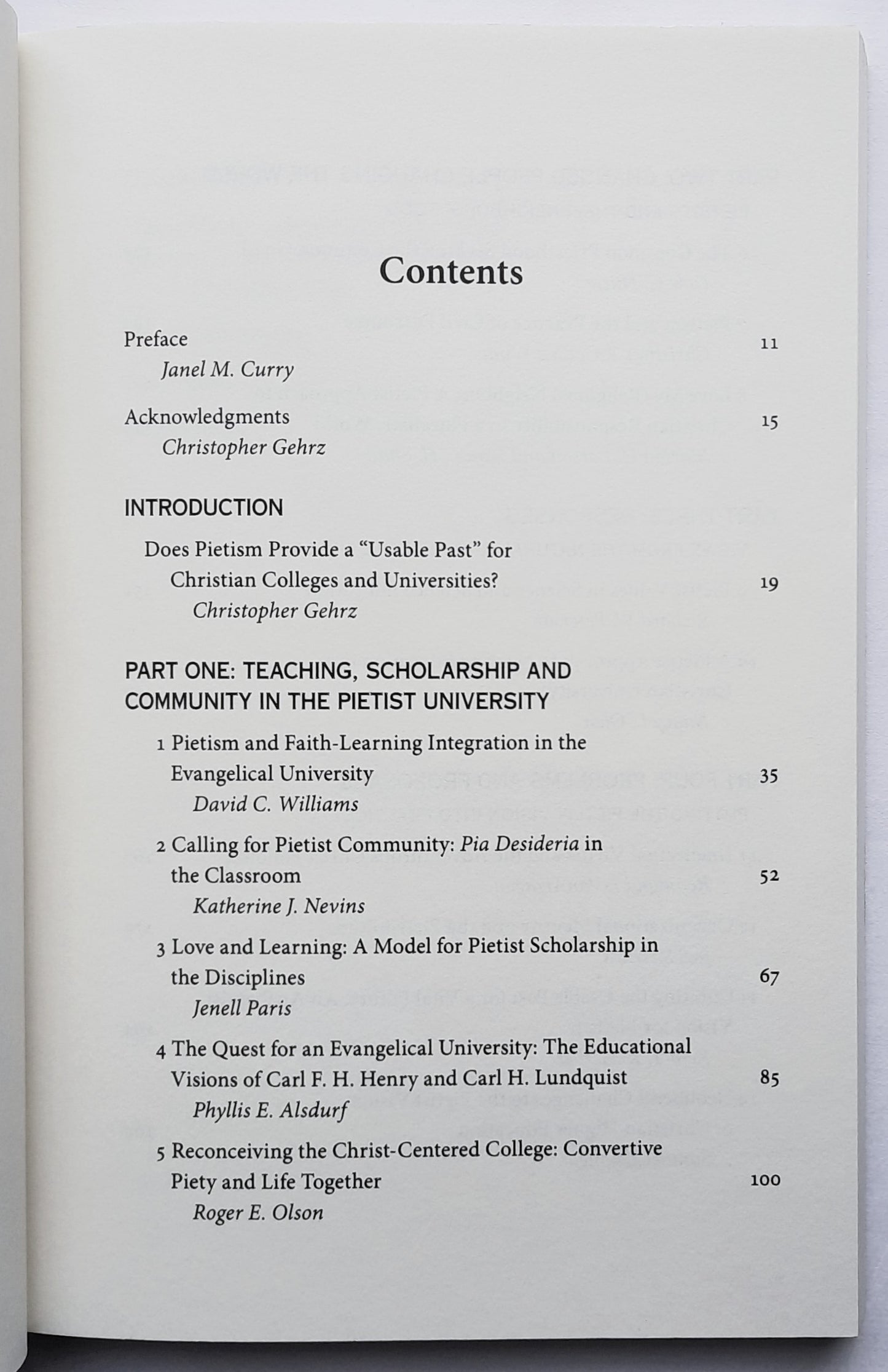 The Pietist Vision of Christian Higher Education by Christopher Gehrz (New, 2015, Pbk, 240 pages, IVP Academic)