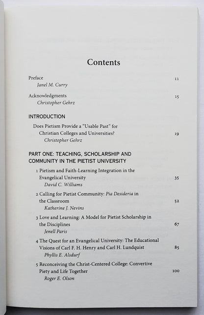 The Pietist Vision of Christian Higher Education by Christopher Gehrz (New, 2015, Pbk, 240 pages, IVP Academic)