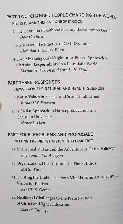 The Pietist Vision of Christian Higher Education by Christopher Gehrz (New, 2015, Pbk, 240 pages, IVP Academic)