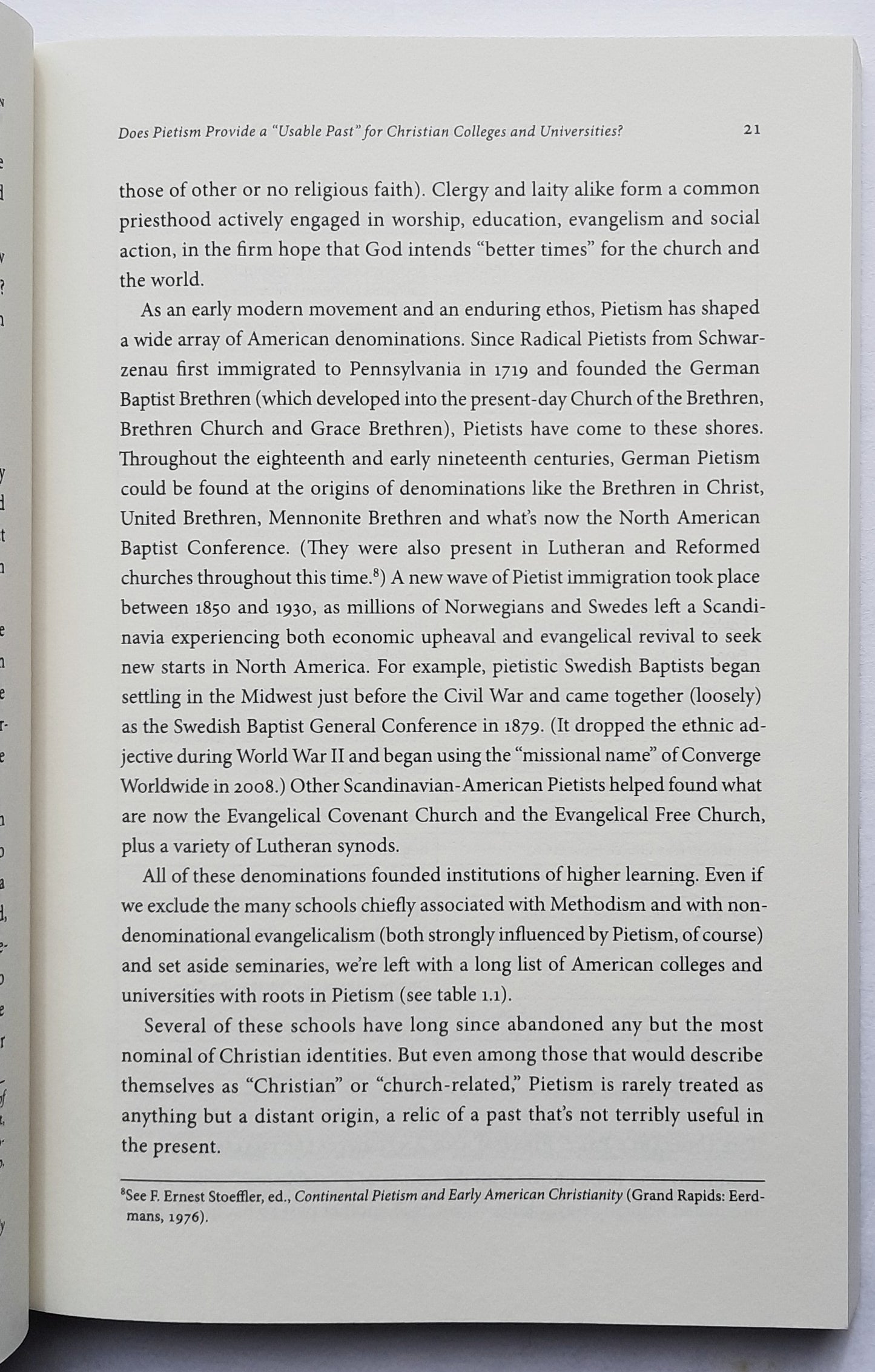 The Pietist Vision of Christian Higher Education by Christopher Gehrz (New, 2015, Pbk, 240 pages, IVP Academic)