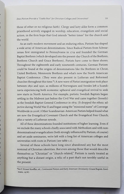 The Pietist Vision of Christian Higher Education by Christopher Gehrz (New, 2015, Pbk, 240 pages, IVP Academic)