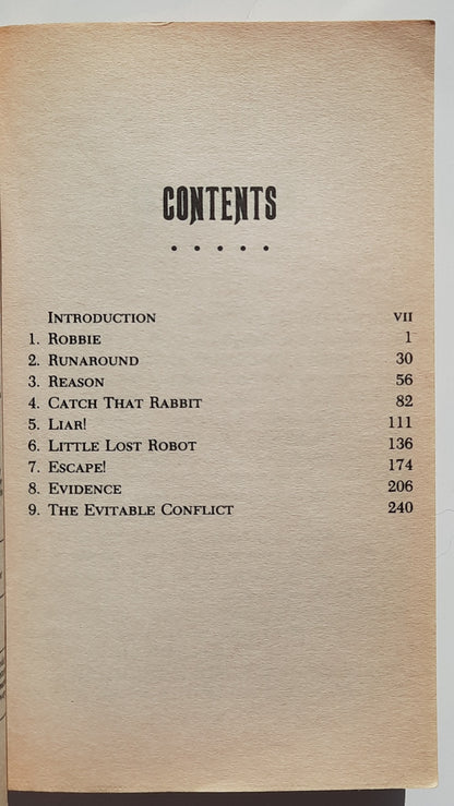 I, Robot by Isaac Asimov (Very good, 1991, Pbk, 272 pages, Bantam Books)