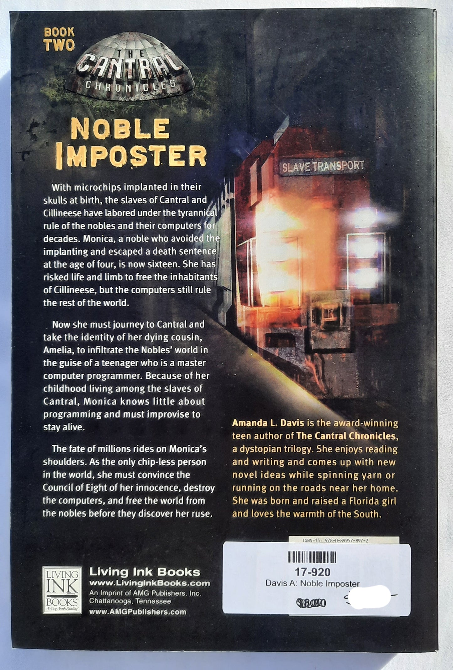 Noble Imposter by Amanda L. Davis (Cantral Chronicles #2, New, 2012, Pbk, 344 pages, Living Ink Books)