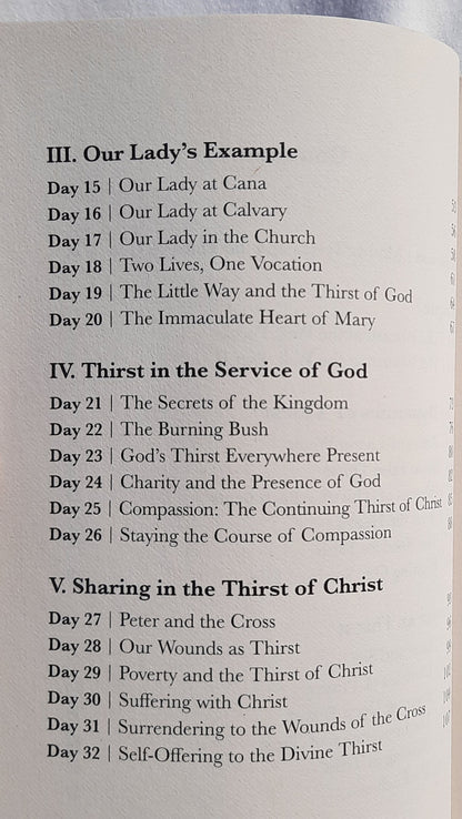 I Thirst: 40 Days with Mother Teresa by Joseph Langford (Good, 2018, PBk, 176 pages, Augustine Institute)