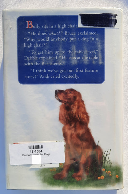 News For Dogs by Lois Duncan (Hotel for Dogs #2, Good, 2009, HC, 224 pages, Scholastic)