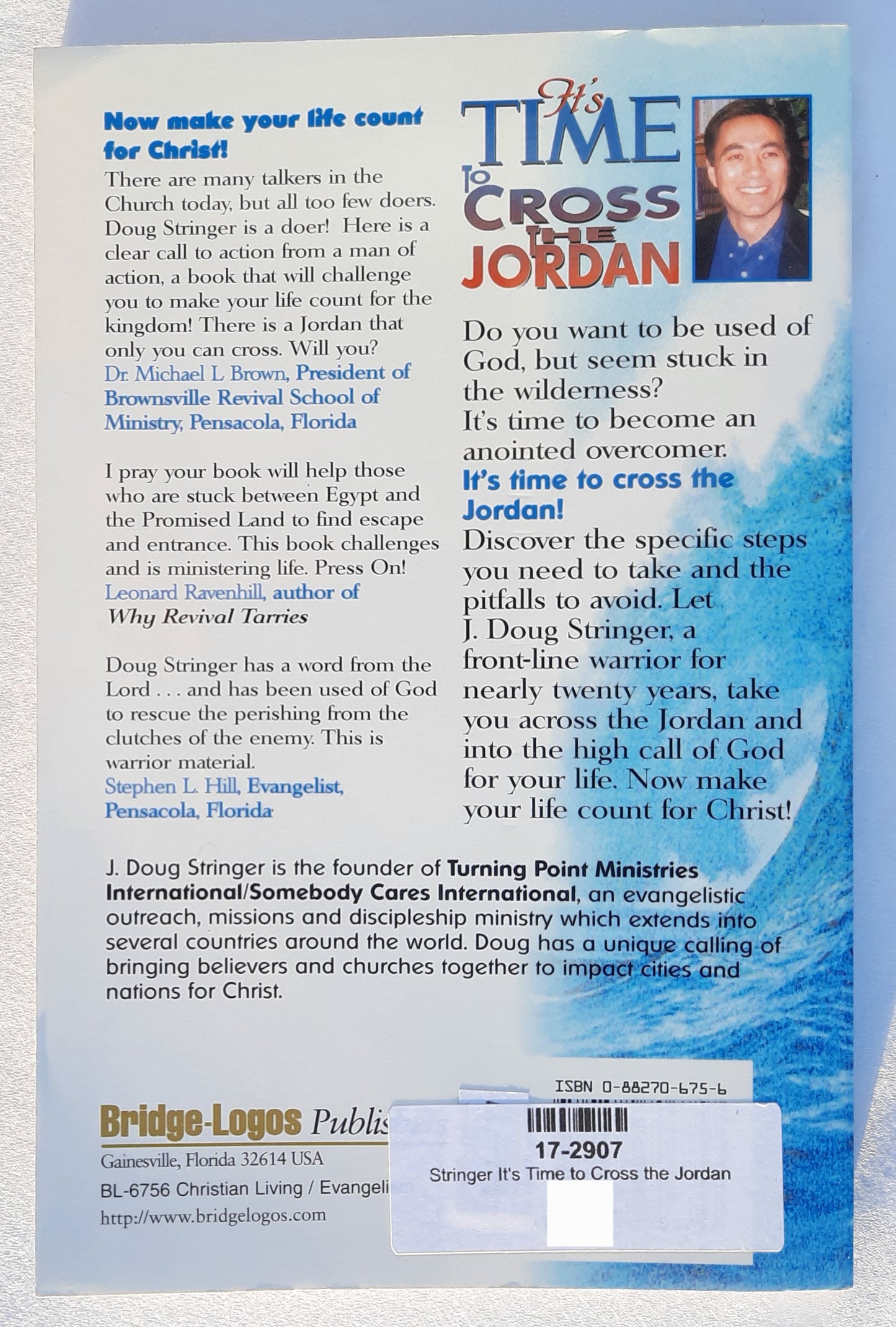 It's Time to Cross the Jordan von J. Doug Stringer (Gut, 2002, Pbk, 216 Seiten, Bridge Logos)