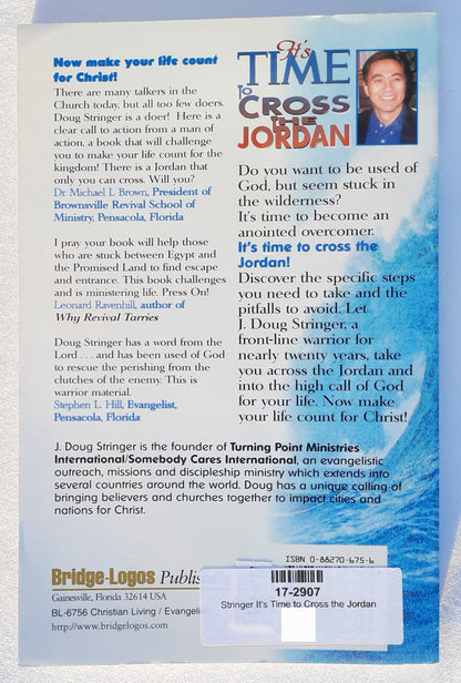 It's Time to Cross the Jordan von J. Doug Stringer (Gut, 2002, Pbk, 216 Seiten, Bridge Logos)