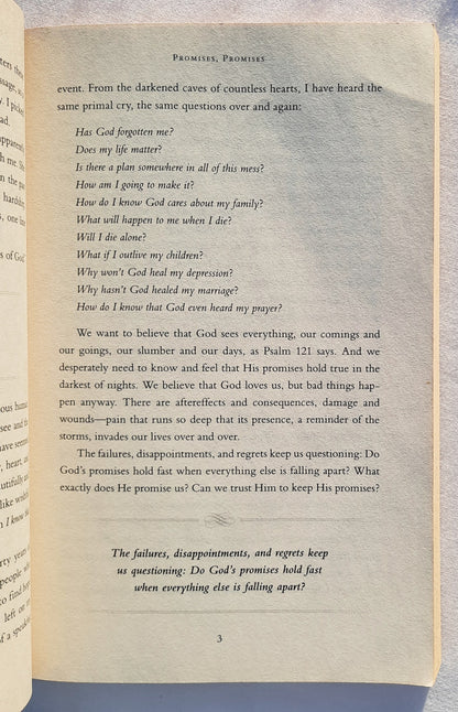 The Shelter of God's Promises: Finding Comfort, Confidence, and Hope During Uncertain Times by Sheila Walsh (Good, 2011, Pbk, 205 pages, Thomas Nelson)