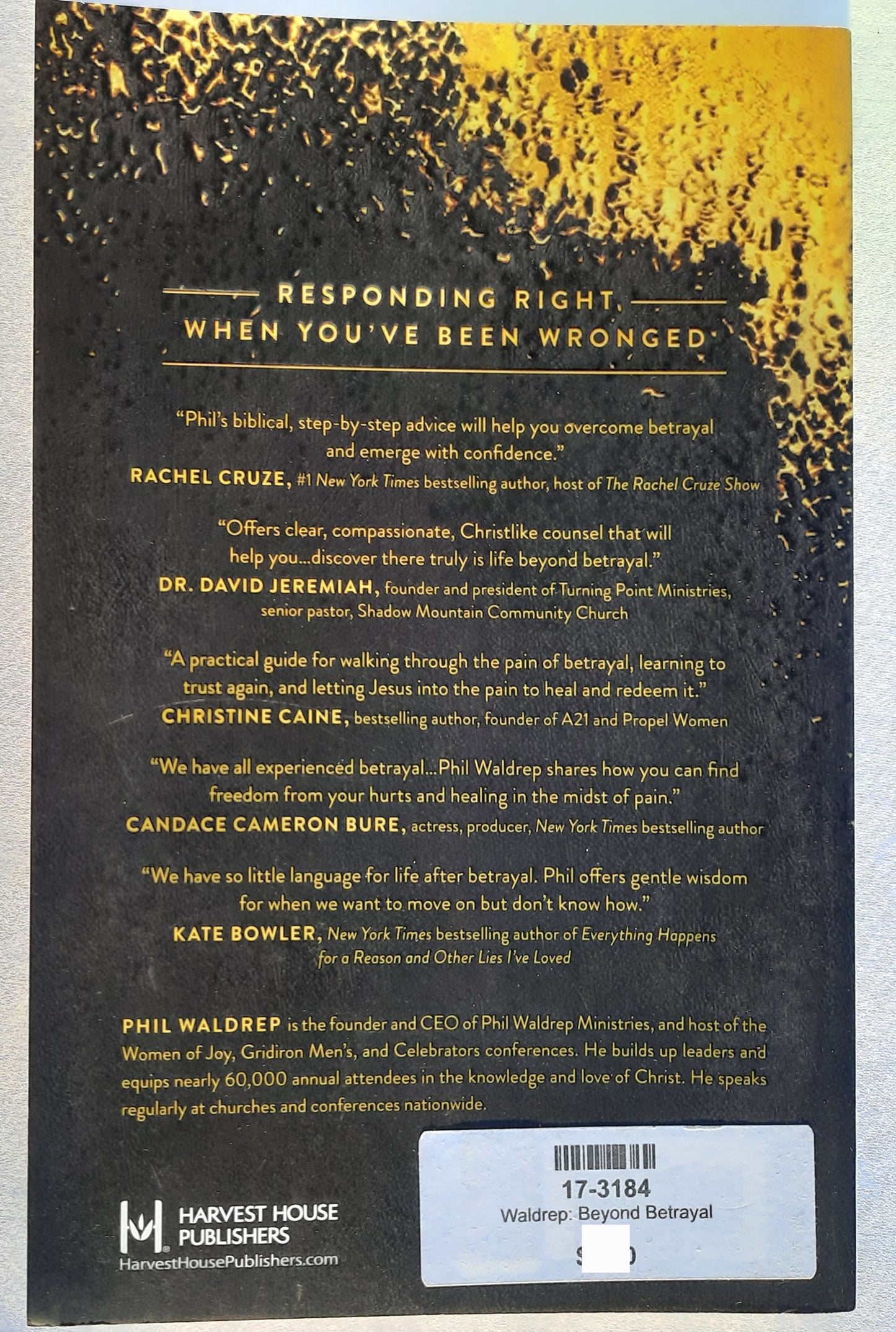 Beyond Betrayal by Phil Waldrep (Good, 2020, Pbk, 222 pages, Harvest House)