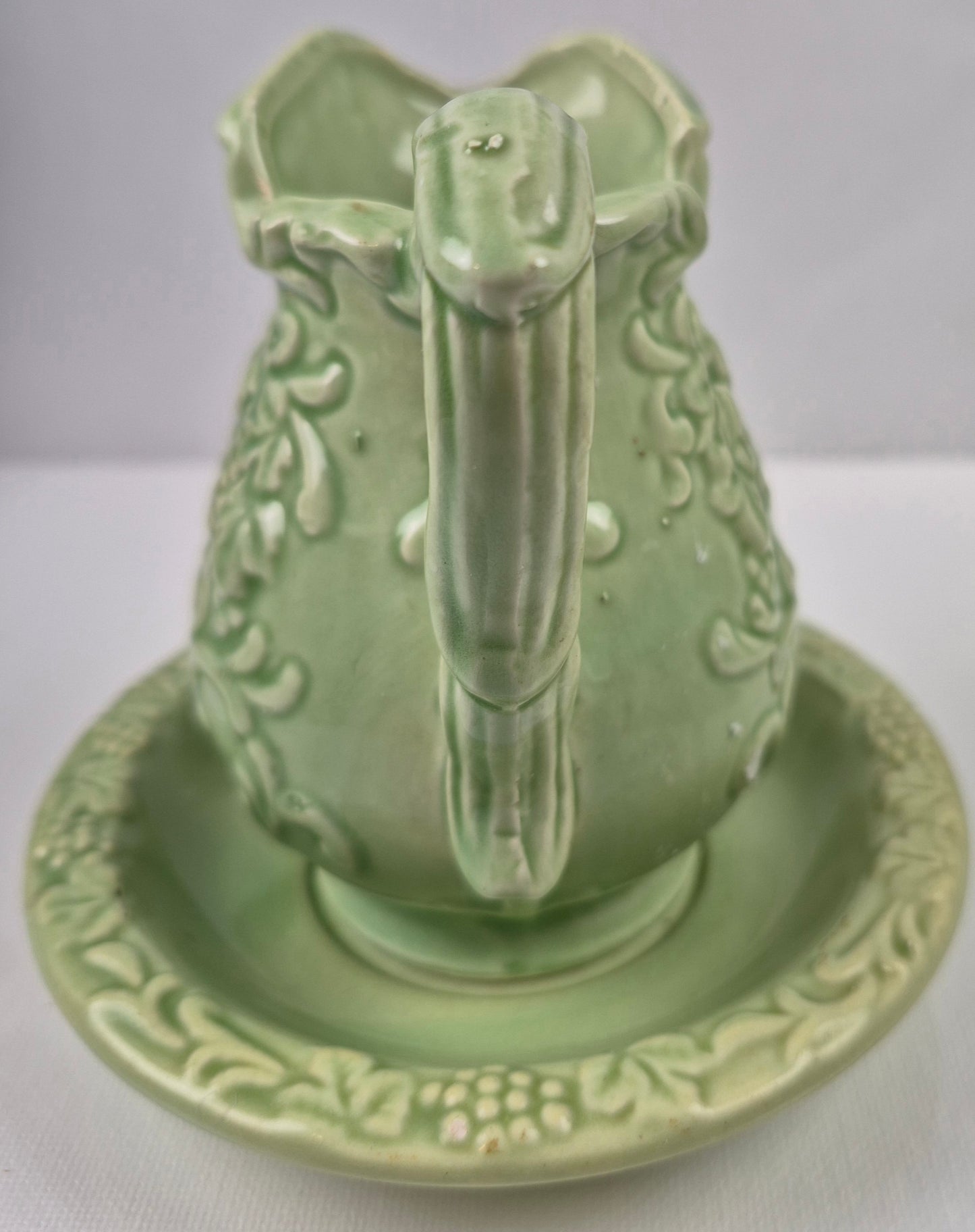Vintage Pitcher and Bowl light green 4 1/2" by Norleans Japan - Very good condition, Decor, Collectible