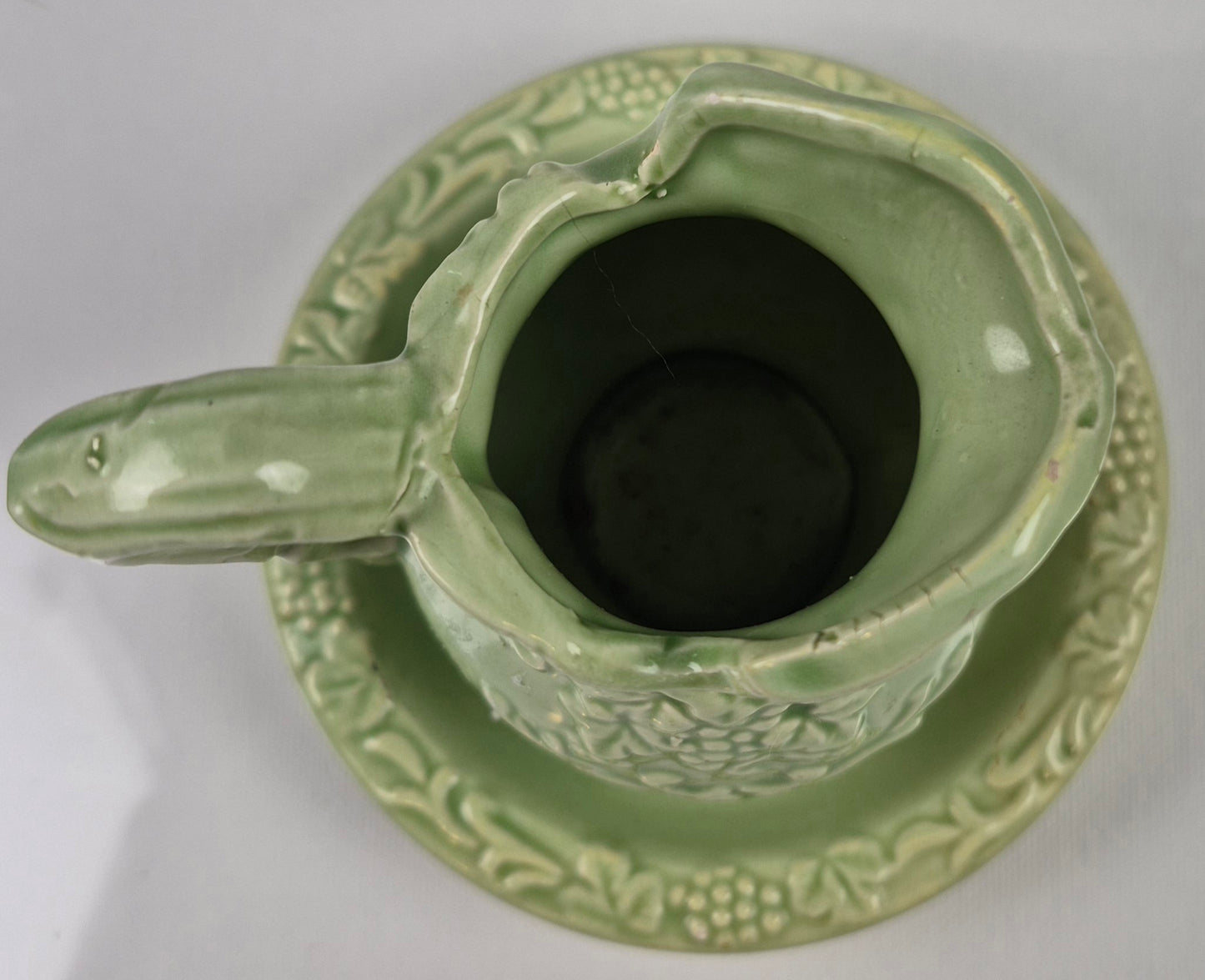 Vintage Pitcher and Bowl light green 4 1/2" by Norleans Japan - Very good condition, Decor, Collectible