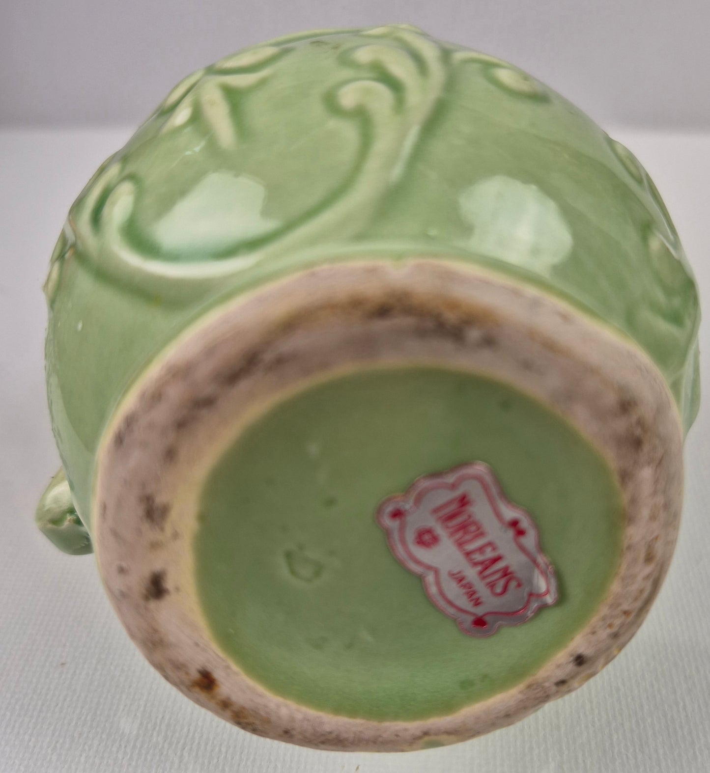 Vintage Pitcher and Bowl light green 4 1/2" by Norleans Japan - Very good condition, Decor, Collectible