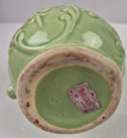 Vintage Pitcher and Bowl light green 4 1/2" by Norleans Japan - Very good condition, Decor, Collectible