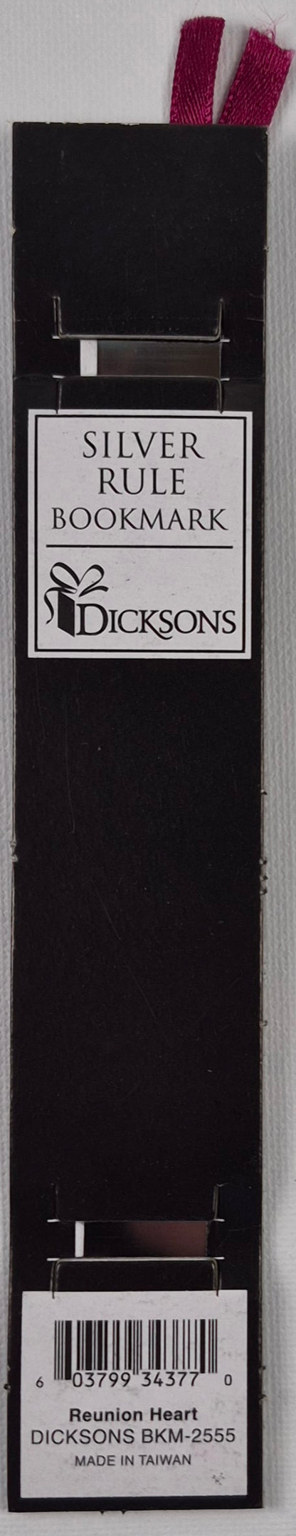Das Lesezeichen „The Reunion Heart“ versilbert von Dicksons (Neu, BKM-2555)