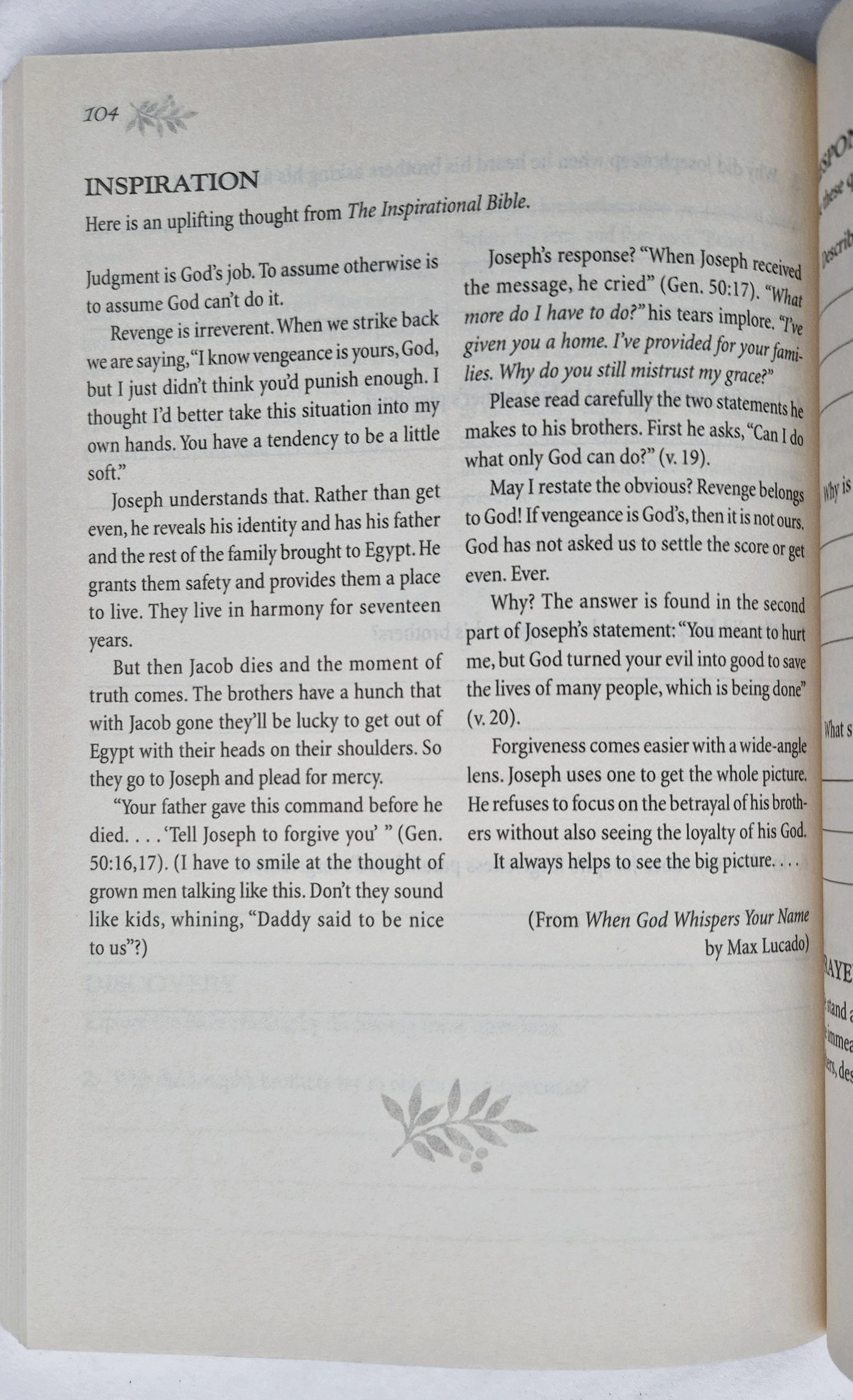 Life Lessons with Max Lucado: Genesis (New, 1997, Pbk, 128 pages, Thomas Nelson)