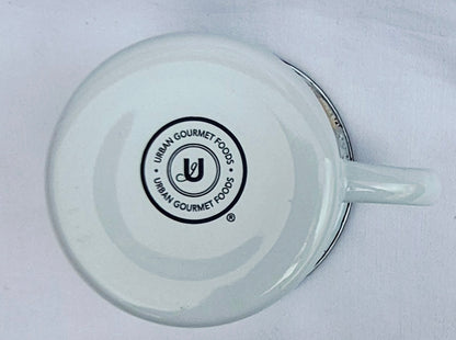 SMILE Rainbow Tin Mug by Urban Gourmet Company (Like new, Metal, 16 fluid ounces)