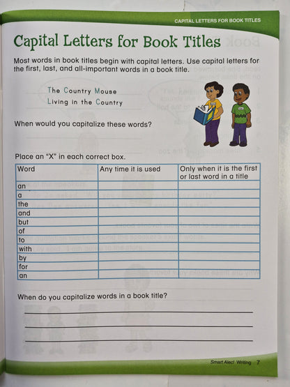 The Smart Alec Series: Writing Grade 4 by Lois Spangler (New, 2010, Pbk, 48 pages, Edgeucational Publishing)