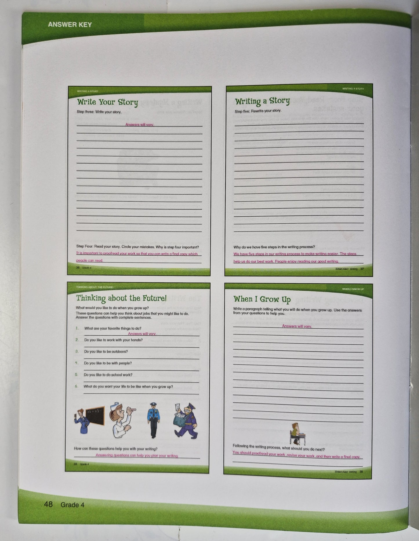 The Smart Alec Series: Writing Grade 4 by Lois Spangler (New, 2010, Pbk, 48 pages, Edgeucational Publishing)