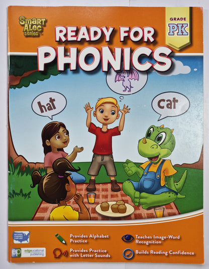Smart Alec: Ready For Phonics Pre-K by Zarina Hazan (New, 2019, Pbk, 48 pages, Edgeucational Pub)